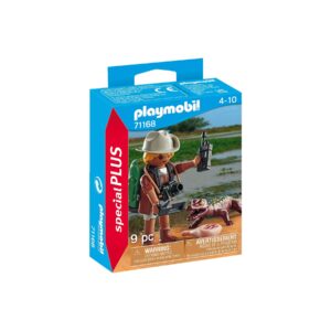 PLAYMOBIL Special PLUS 71168 Forscher mit jungem Kaiman | 9 Teile