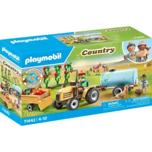 PLAYMOBIL Country 71442 Traktor mit Anhänger und Wassertank | ab 4 Jahren